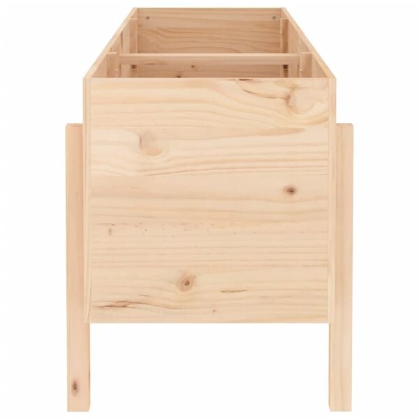 vidaXL Hochbeet 160x50x57 cm Massivholz Kiefer