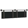 vidaXL H&auml;ngevorderseite Uni Schwarz 170 x 55 x 5 cm Antikes PU