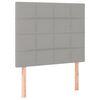 vidaXL Boxspringbett mit Matratze Hellgrau 100x200 cm Stoff