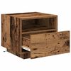 vidaXL Nachttisch mit Schubladen Altholz 40 x 39 x 37 cm Holzwerkstoff