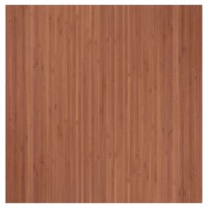 vidaXL Teppich Rechteckig Braun 100x100 cm Bambus