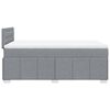 vidaXL Boxspringbett mit Matratze Hellgrau 120x190 cm Stoff