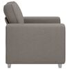 vidaXL Sofa 59cm Taupe Stoff