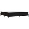 vidaXL Boxspringbett mit Matratze Schwarz 200 x 200 cm Stoff