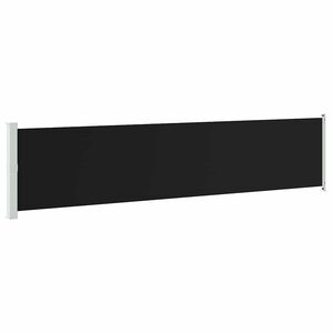 vidaXL Ausziehbare Seitenmarkise 140x600 cm Schwarz