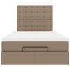 vidaXL Ottoman-Bett mit Matratze Cappuccino-Braun 120x200cm Kunstleder