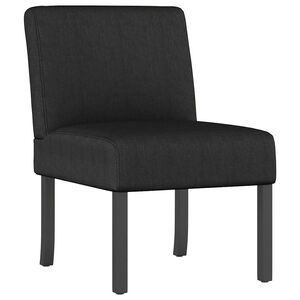 vidaXL Polsterstuhl Schwarz Stoff