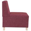 vidaXL Modulares Armfreies Sofa 2 pcs Rot 55 x 74 x 82 cm Stoff