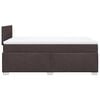 vidaXL Boxspringbett mit Matratze Dunkelbraun 120x190 cm Stoff