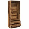 vidaXL Kleiderschrank Altholz-Optik 80x50x200 cm Holzwerkstoff