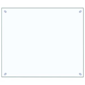 vidaXL K&uuml;chenr&uuml;ckwand Transparent 70x60 cm Hartglas