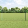 vidaXL Zaun mit Pfosten Gr&uuml;n 1,2 x 10 m Stahl und PVC