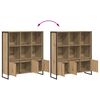 vidaXL B&uuml;cherregal 2 pcs Kunsthandwerk Eiche 99,5 x 30 x 108 cm