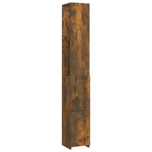 vidaXL Badschrank R&auml;uchereiche 25x26,5x170 cm Holzwerkstoff
