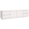 vidaXL TV-Schrank Wei&szlig; 176x37x47,5 cm Massivholz Kiefer