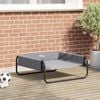 vidaXL Hundebett Hellgrau 70 x 70 x 28,5 cm Stahl