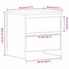 vidaXL Nachttisch 2 pcs Altholz 45 x 34 x 44,5 cm Holzwerkstoff