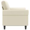 vidaXL 2-Sitzer-Sofa Creme 120 cm Kunstleder