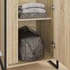 vidaXL Warderobe mit T&uuml;r 2 pcs Sonoma 50 x 50 x 200 cm Holzwerkstoff