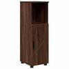 vidaXL Badezimmerschrank mit T&uuml;r Braun Eichen-Optik 30 x 35 x 95 cm