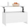 vidaXL Couchtisch Wei&szlig; 102x55,5x52,5 cm Holzwerkstoff