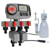 vidaXL Automatische Bew&auml;sserungsuhr 4-fach mit Regensensor 3V