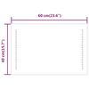 vidaXL LED-Badspiegel 60x40 cm