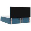 vidaXL Ottoman-Bett mit Matratzen & LED Dunkelblau 200x200 cm Samt