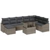 vidaXL Garten-Sofa-Set 9 stk. Grau