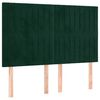 vidaXL Kopfteil Dunkelgr&uuml;n 144x5x118/128 cm Samt