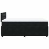 vidaXL Boxspringbett mit Matratze Schwarz 120x200 cm Samt