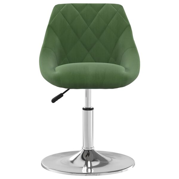 vidaXL Esszimmerst&uuml;hle 6 Stk. Drehbar Dunkelgr&uuml;n Samt