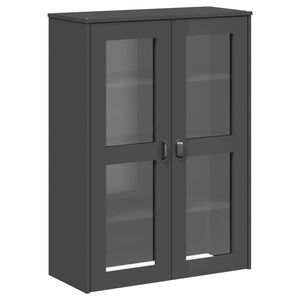 vidaXL Aufsatz f&uuml;r Highboard VIKEN Anthrazit Holzwerkstoff