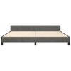 vidaXL Bettgestell ohne Matratze Dunkelgrau 200x200 cm Samt