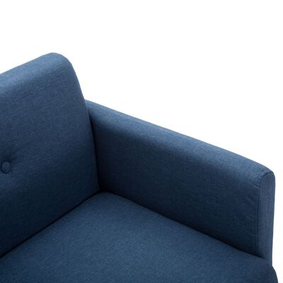 vidaXL 2-Sitzer-Sofa Stoffbezug 115 x 60 x 67 cm Blau