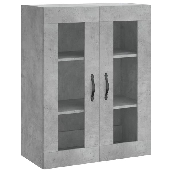 vidaXL Wandschrank Betongrau 69,5x34x90 cm Holzwerkstoff