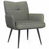 vidaXL Sessel Hellgrau Cordstoff