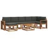vidaXL Outdoor-Sofagarnitur 8 stk. Natur und Anthrazit
