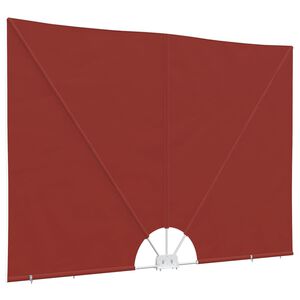 vidaXL Faltbarer Terrassen-Seitenf&auml;cher Terracotta-Rot 240&times;160 cm