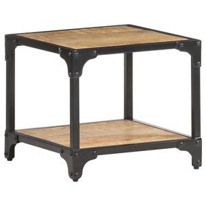 vidaXL Couchtisch 40x40x36 cm Raues Mango-Massivholz