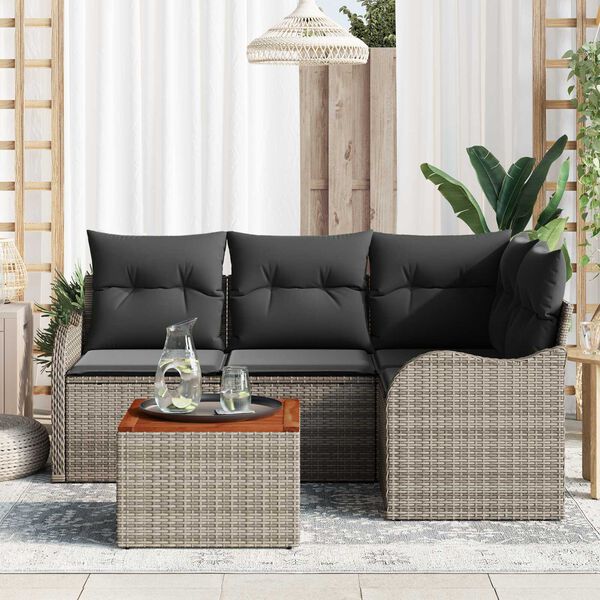 vidaXL Garten-Sofa-Set 5 pcs Grau