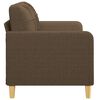 vidaXL 2-Sitzer-Sofa Braun 140 cm Stoff