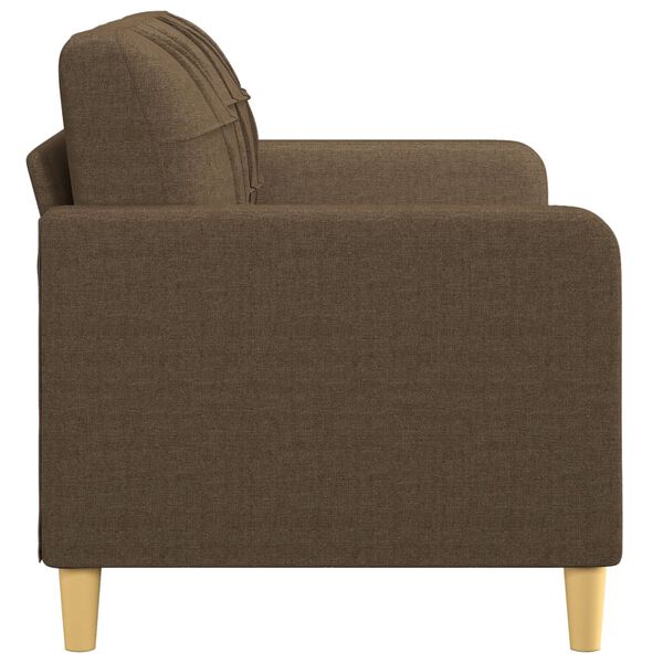 vidaXL 2-Sitzer-Sofa Braun 140 cm Stoff