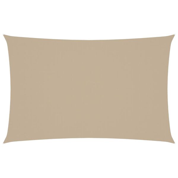 vidaXL Sonnensegel Oxford-Gewebe Rechteckig 4x7 m Beige