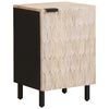 vidaXL Badezimmerschrank mit T&uuml;r Wei&szlig; 38 x 33 x 58 cm Massivholz Mango