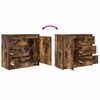 vidaXL Sideboard mit Schublade R&auml;uchereiche 71x35x65 cm Holzwerkstoff