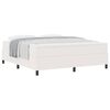 vidaXL Boxspringbett Creme und Wei&szlig; 203 x 180 x 60 cm Cordstoff