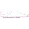 vidaXL Partyzelt-Dach 4,5x3 m Gr&uuml;n 270 g/m&sup2;