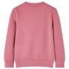 Kinder-Sweatshirt Himbeerrosa 116