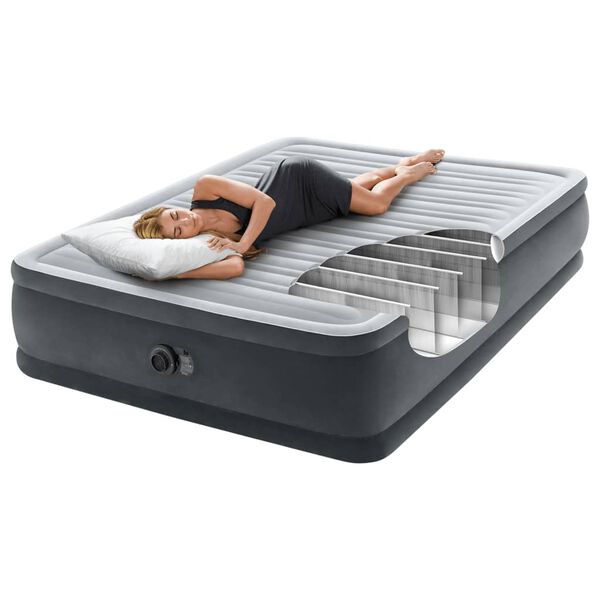 Intex Luftbett Dura-Beam Deluxe Comfort Plush Queen Size 152x203x46 cm